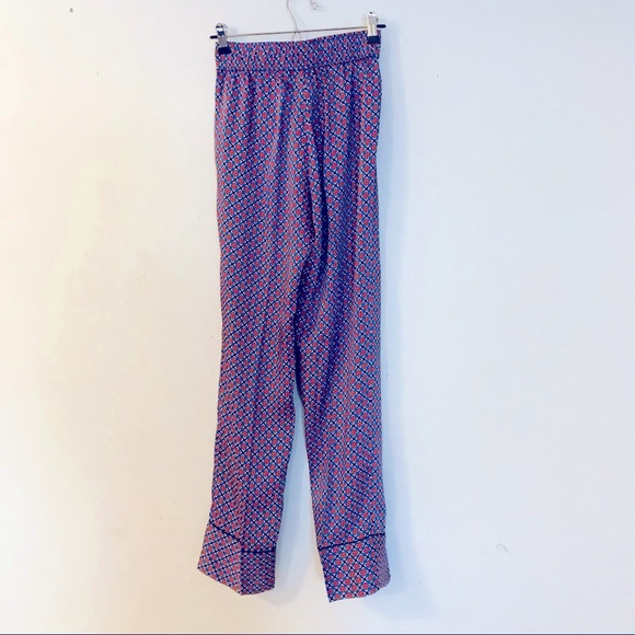 Sandro Pajama Print Silky Trousers - Picture 6 of 13